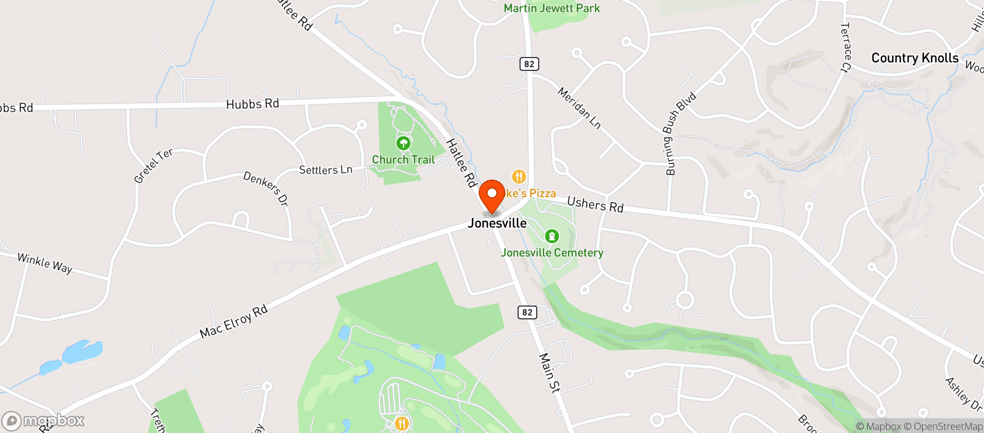 Map showing Classic Crust Brick & Mortar