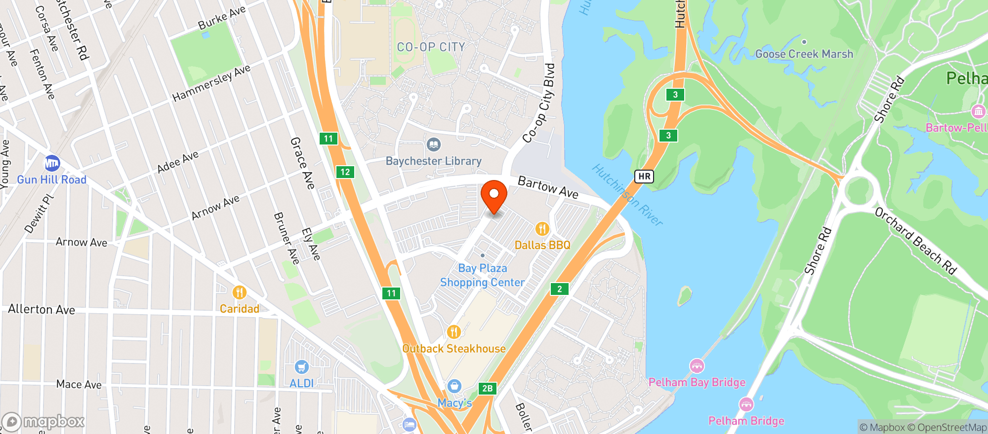 Map showing Stop & Shop