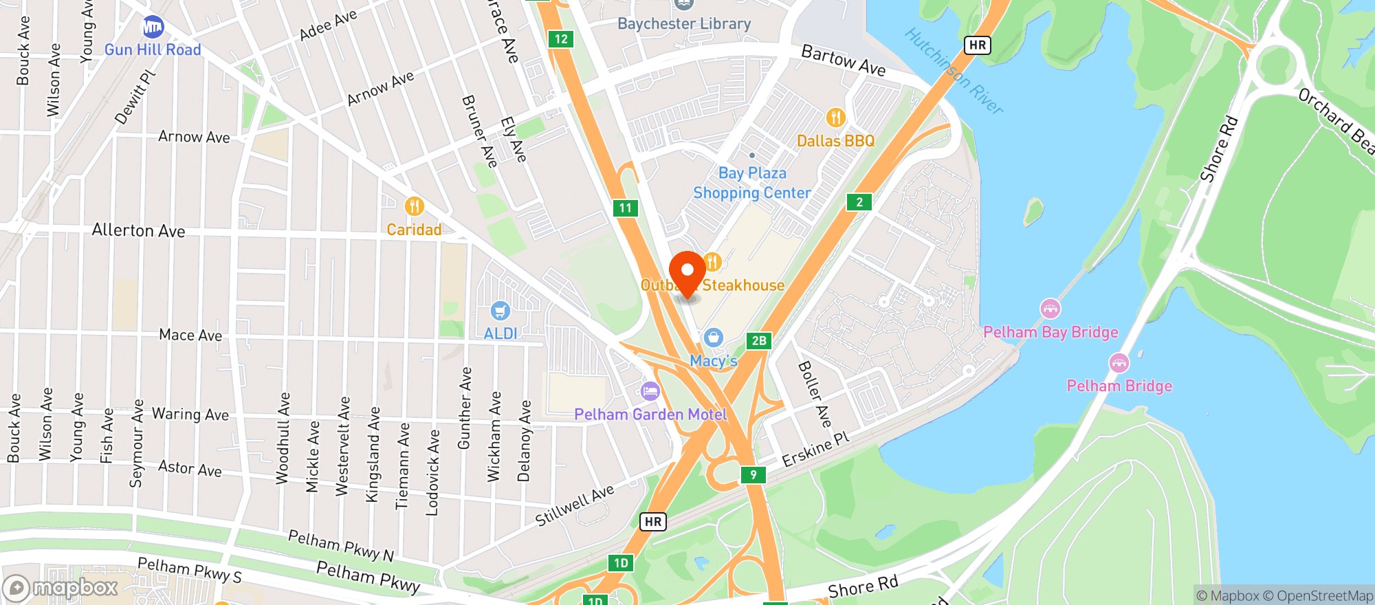 Map showing Gnc