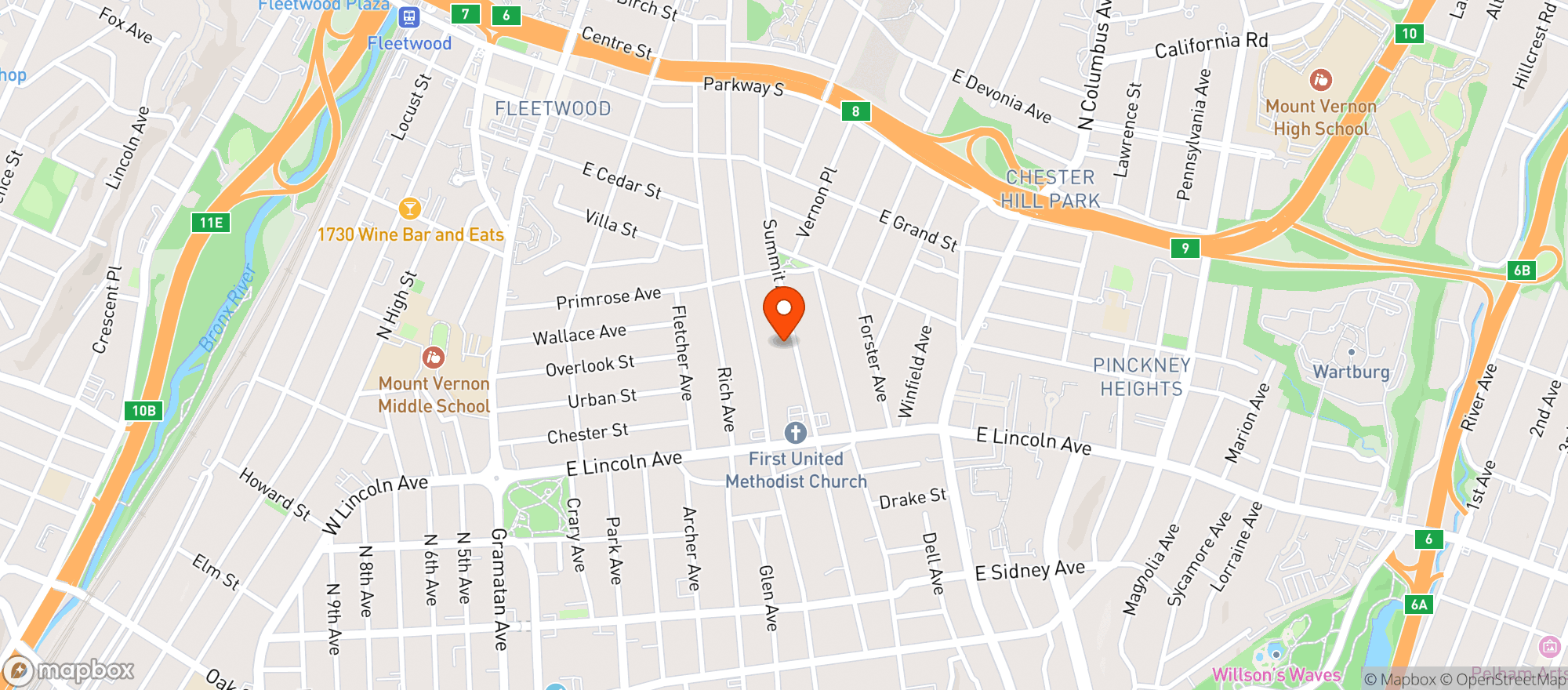 Map showing Summit Promo & Specialty Co