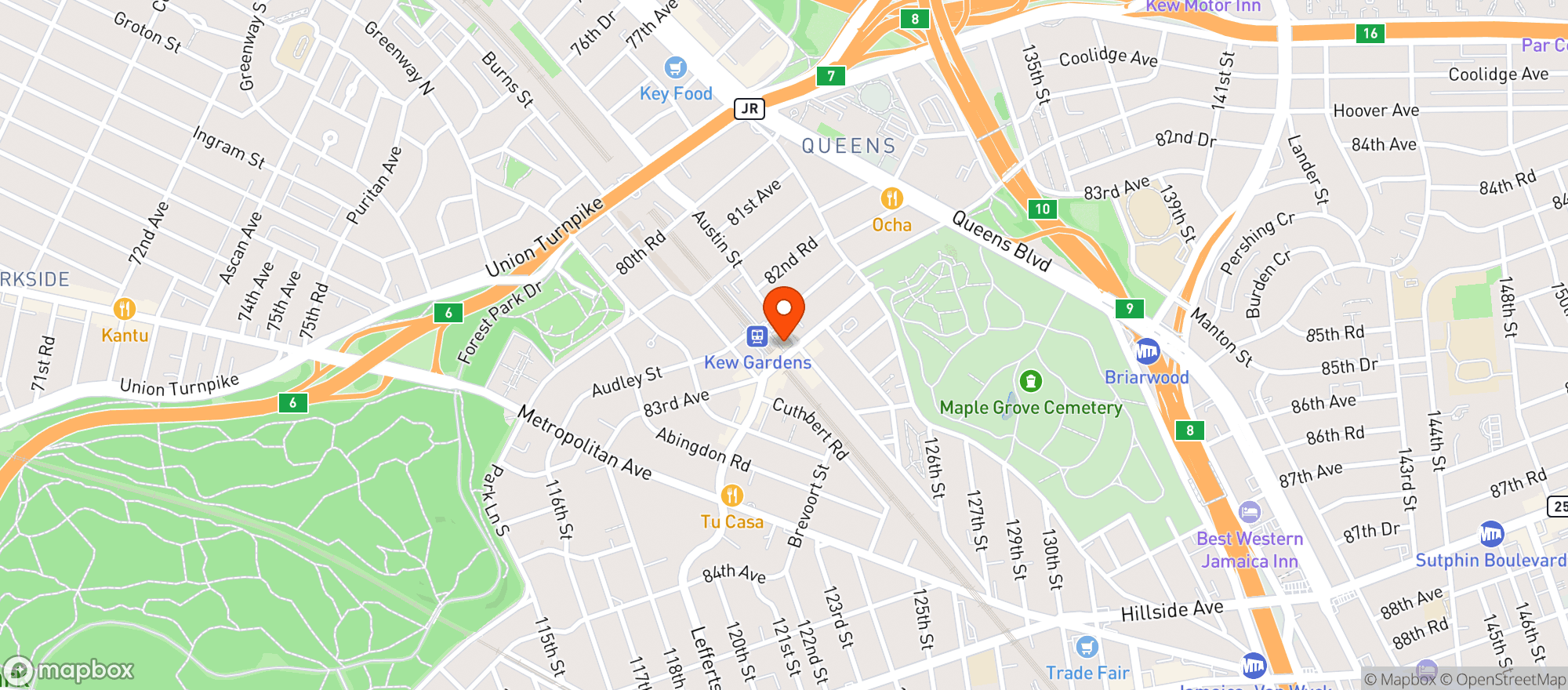 Map showing Austin Ale House