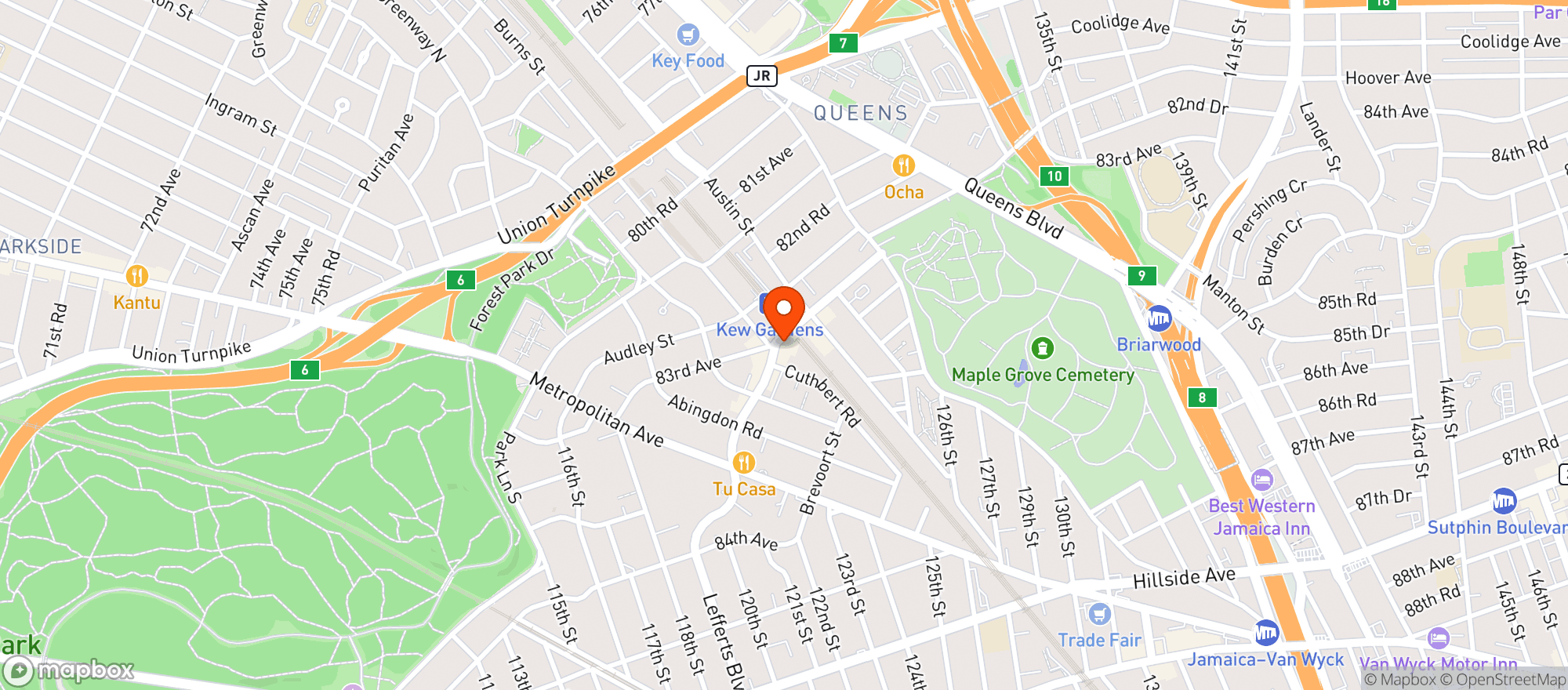 Map showing C Town Supermarket