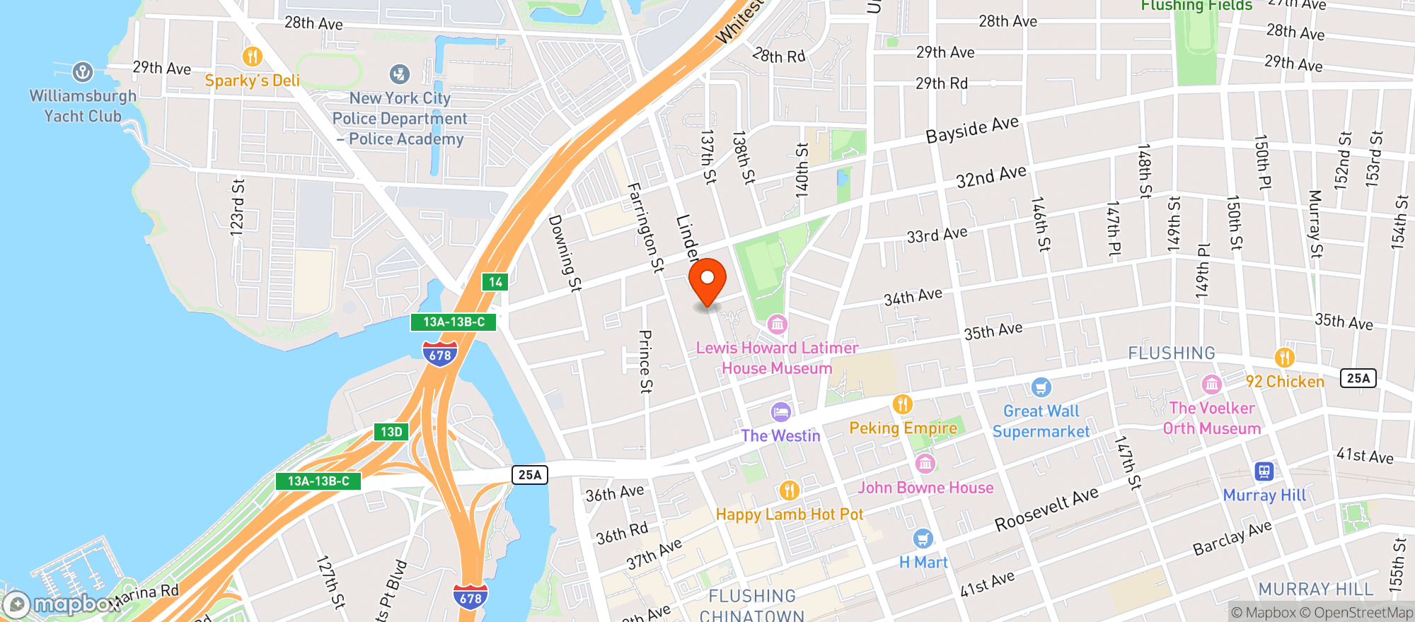 Map showing Carom Cafe Billiards