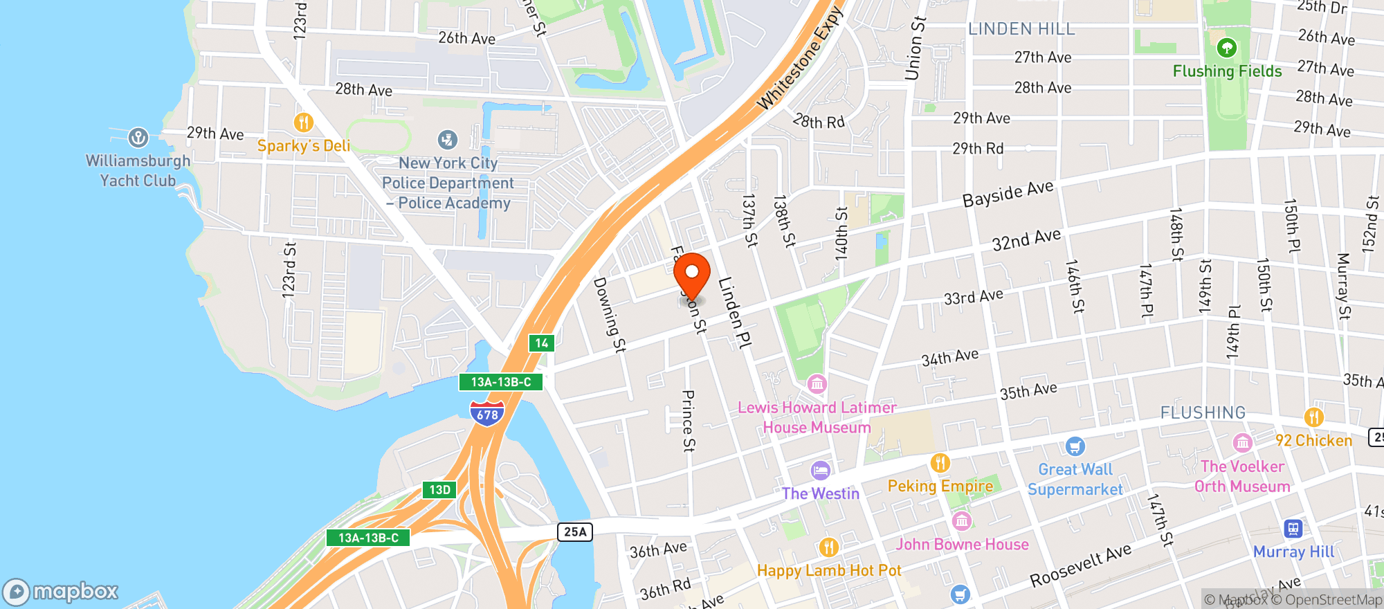 Map showing STOP & SHOP