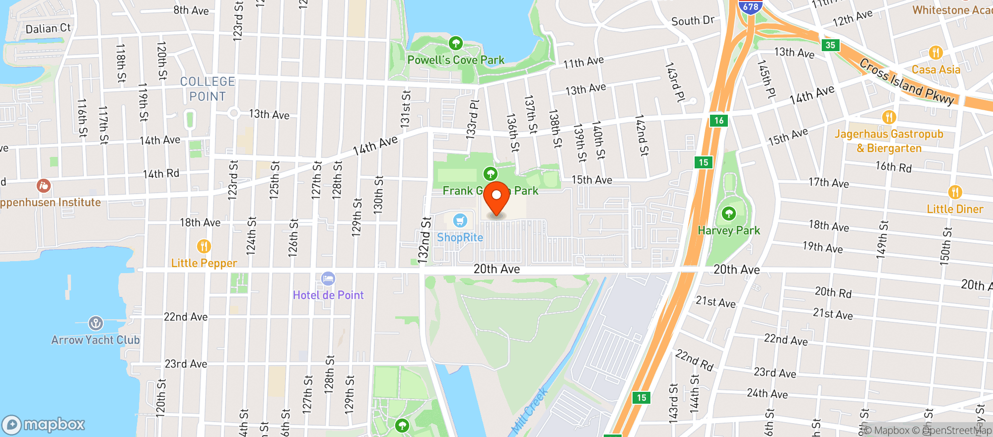 Map showing Target