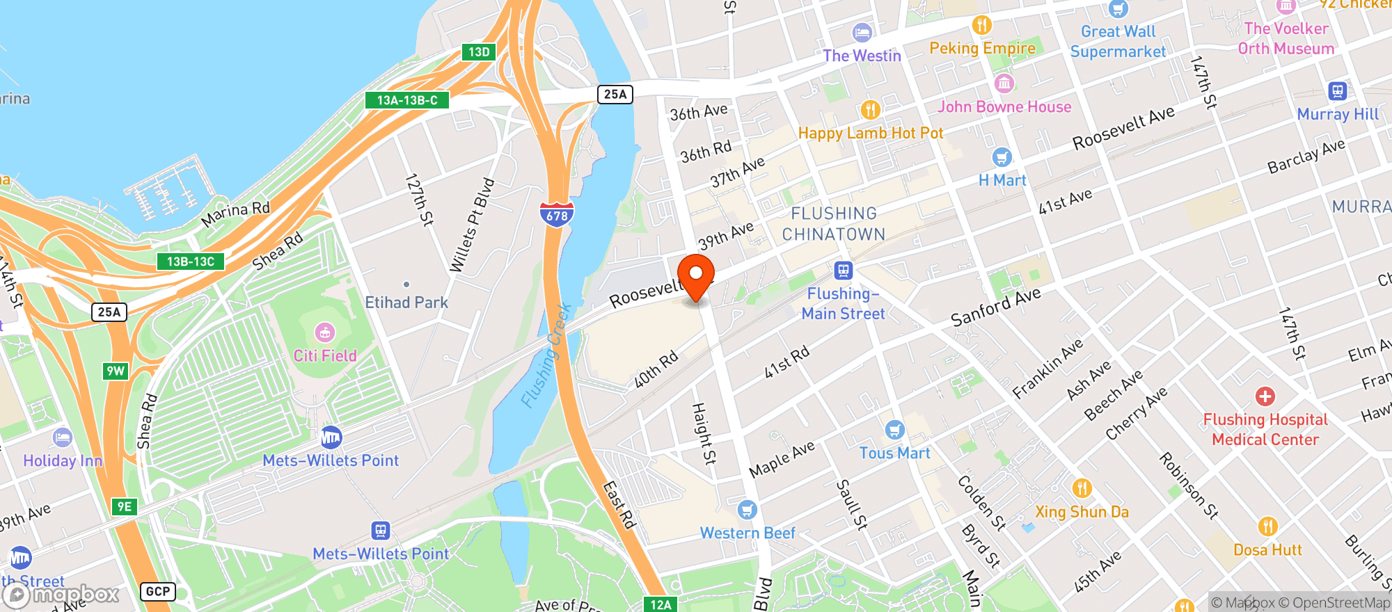Map showing Target