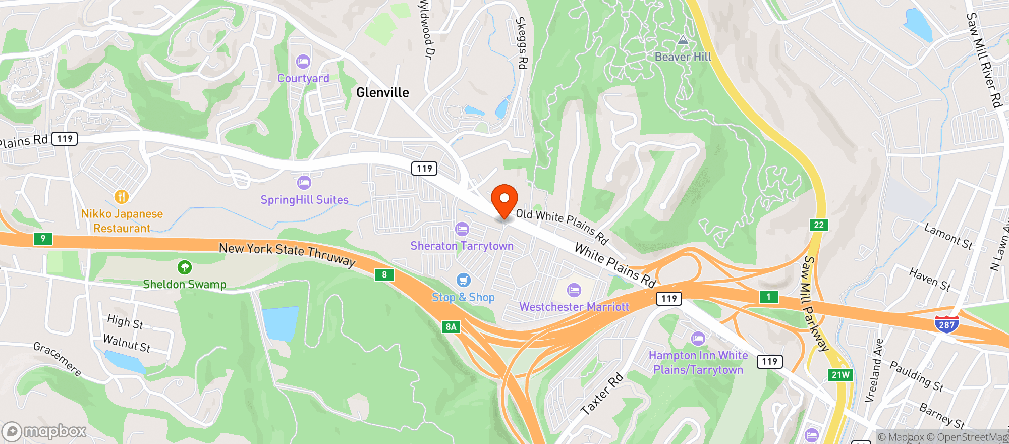 Map showing Stop & Shop