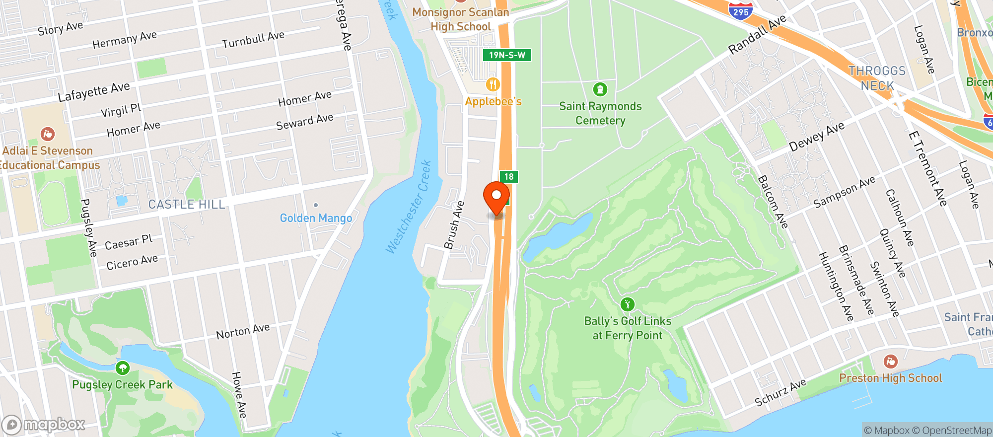 Map showing Target