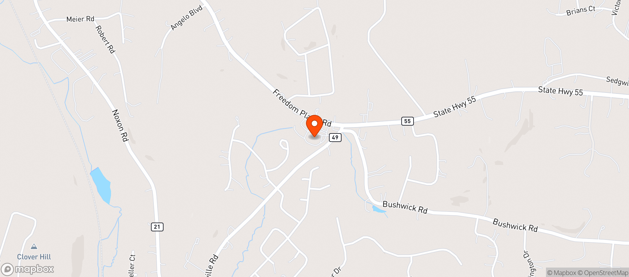 Map showing Apple Valley Wine and Spirits