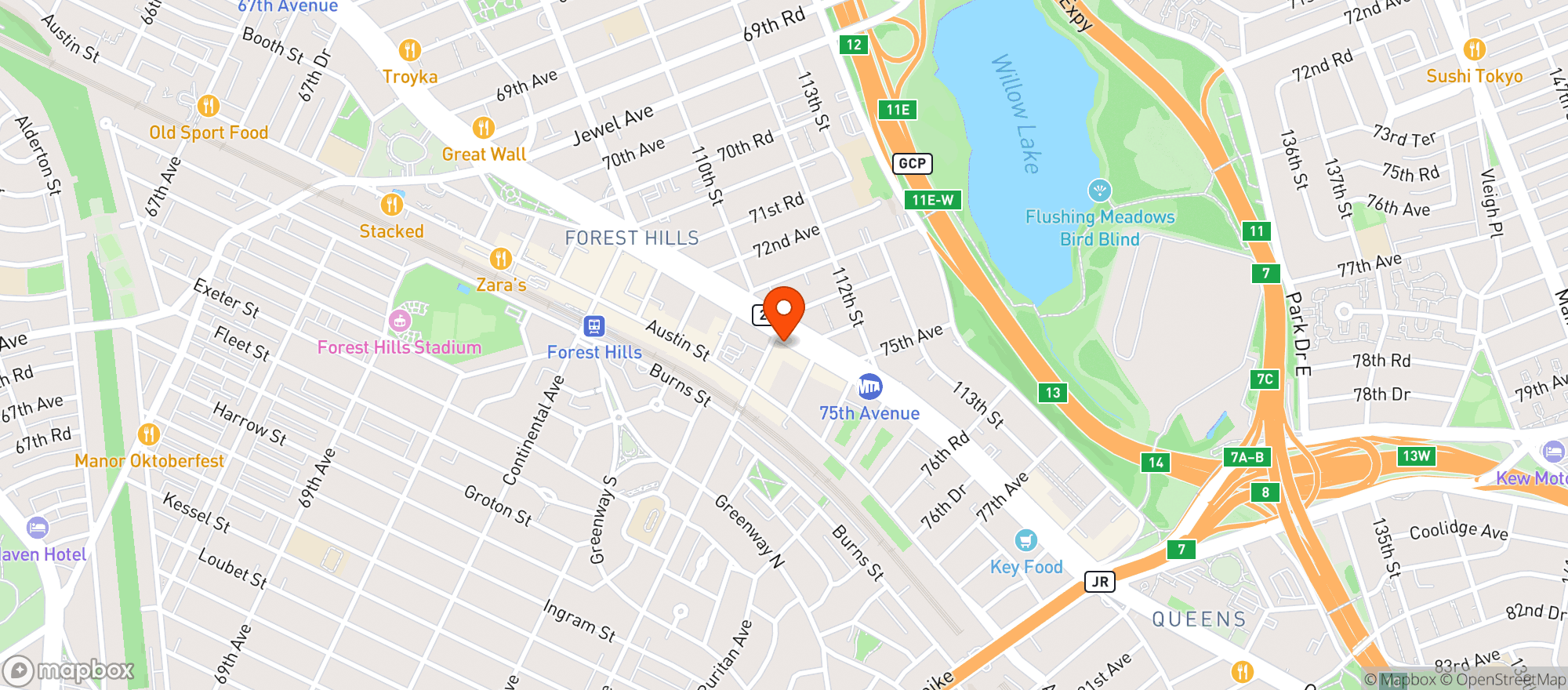 Map showing Foodtown