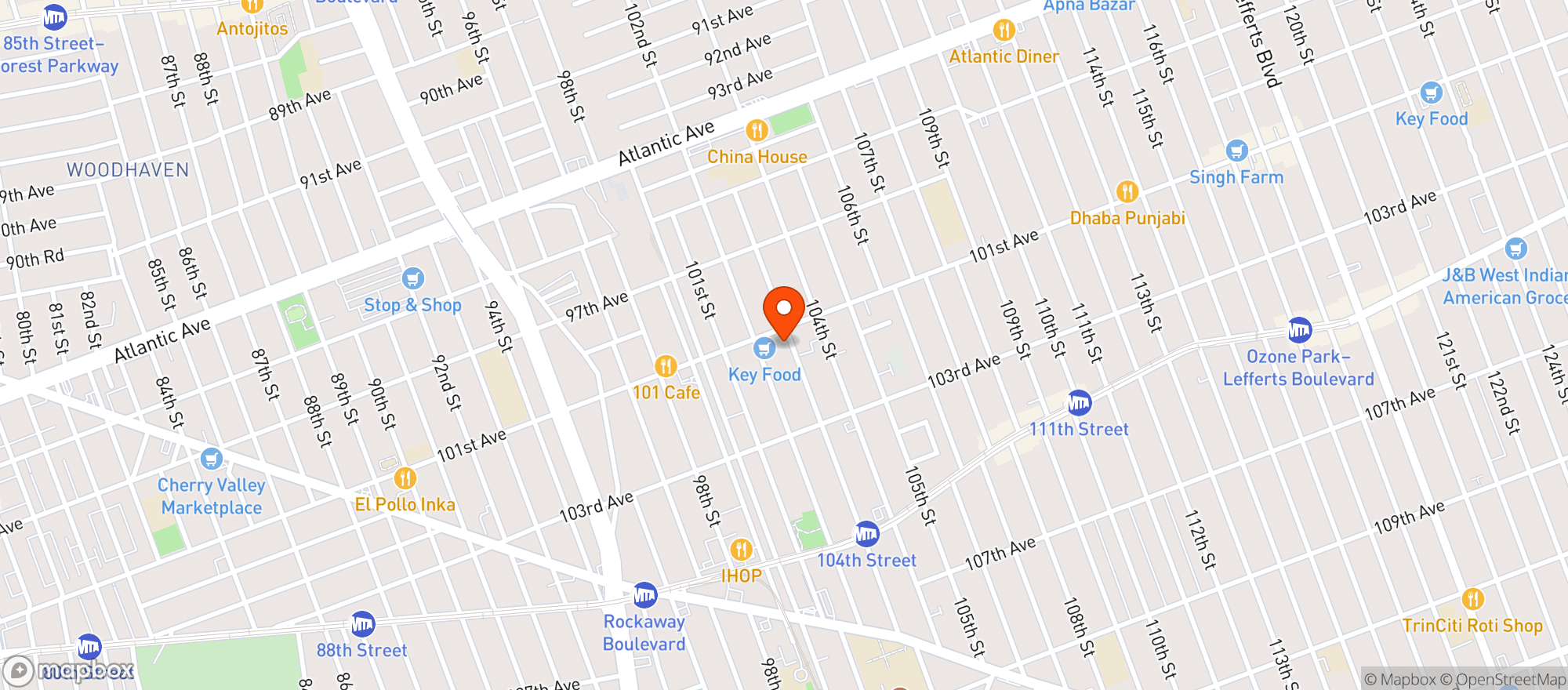 Map showing Grab & Go Mini Mart