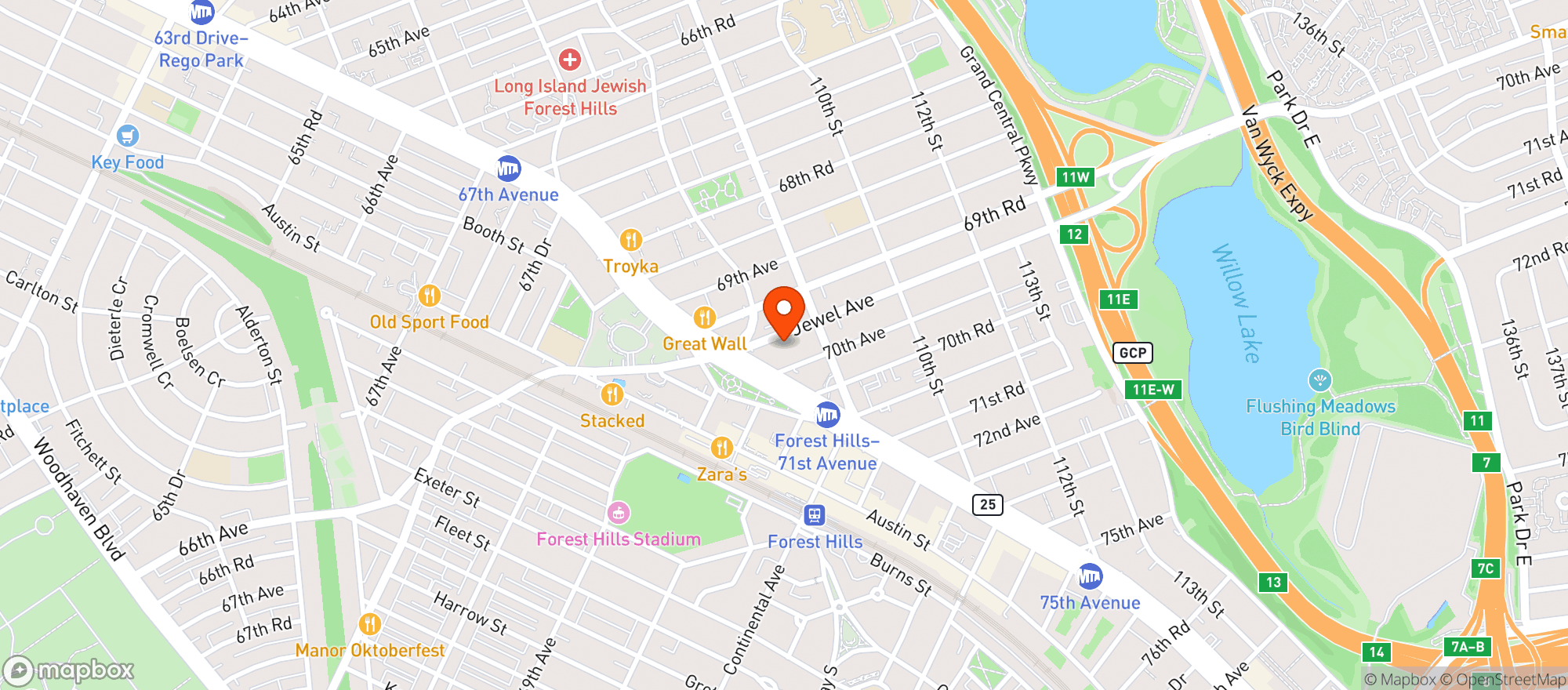 Map showing Bloom Botanical Bistro