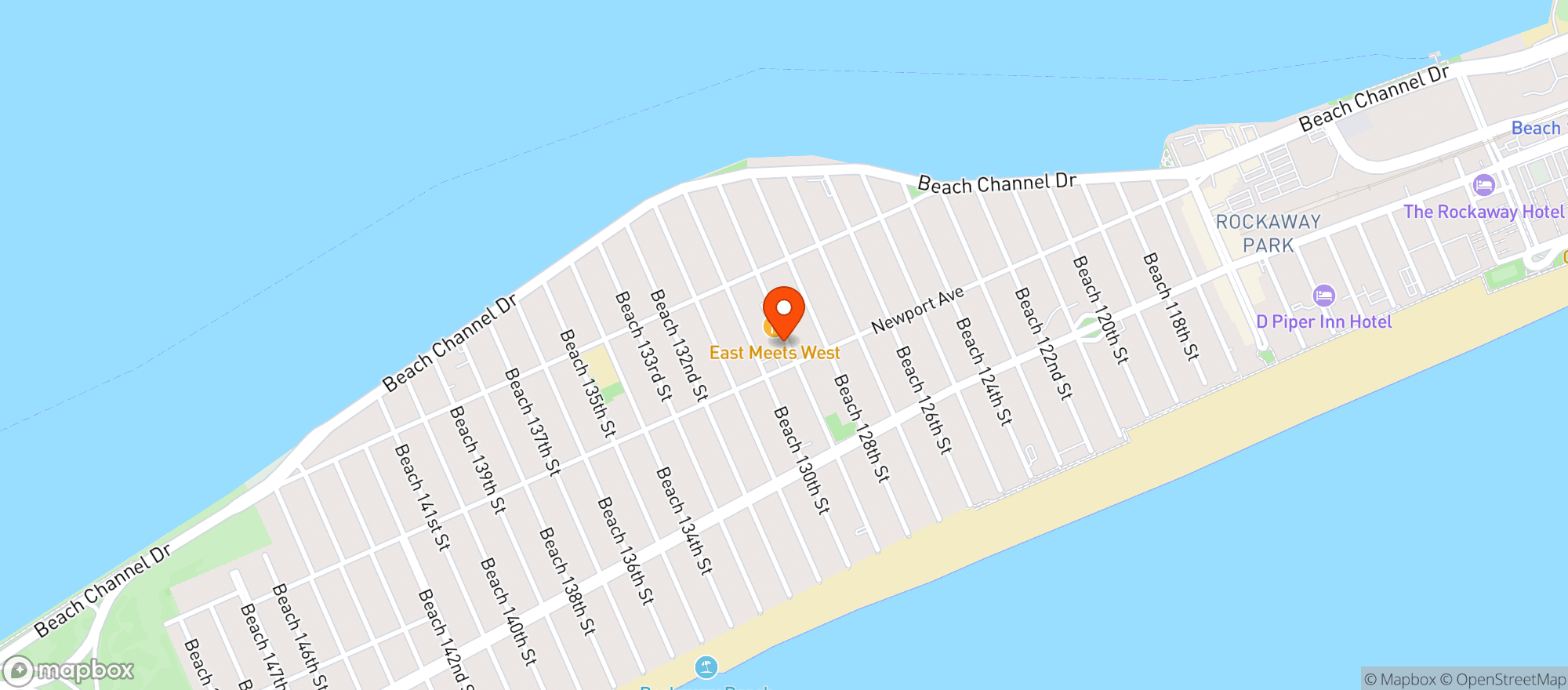 Map showing Belle Harbor Foods