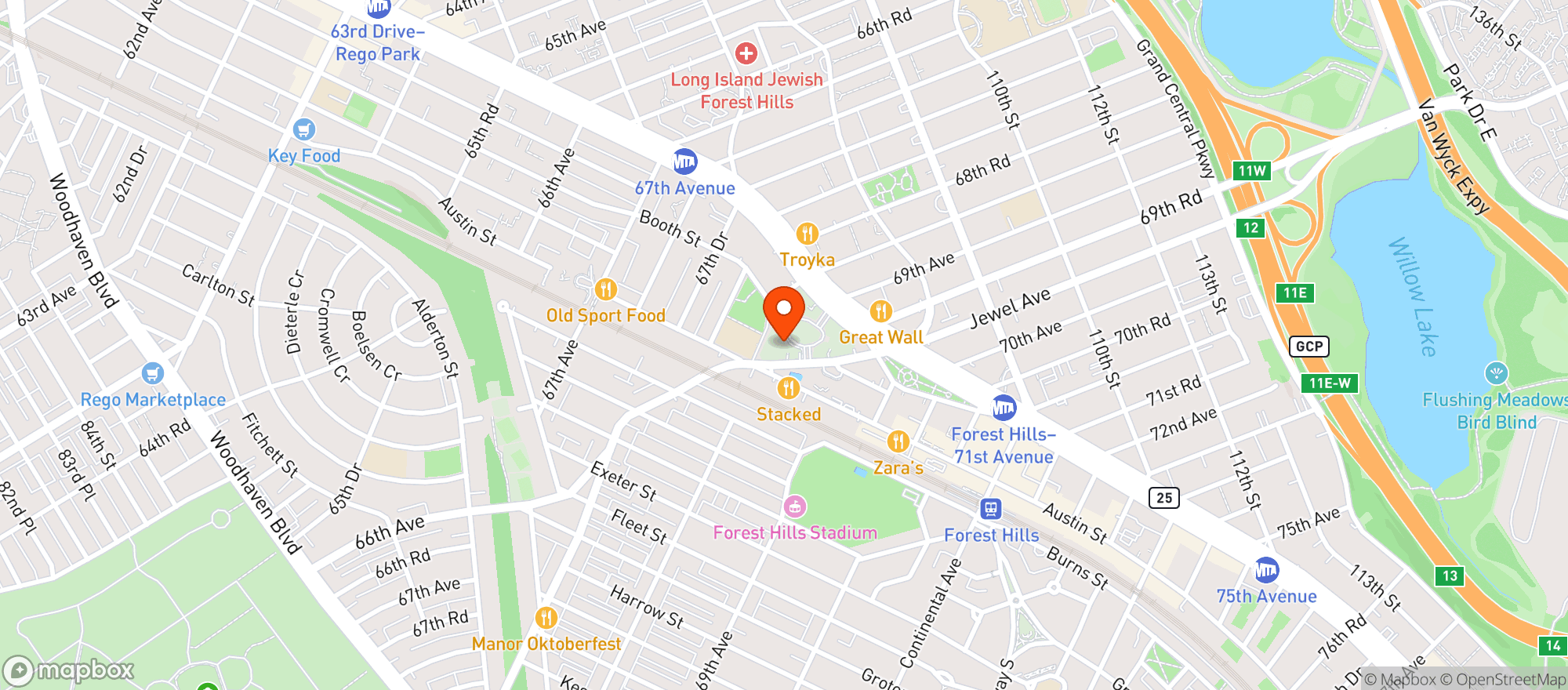 Map showing Northside Coffee