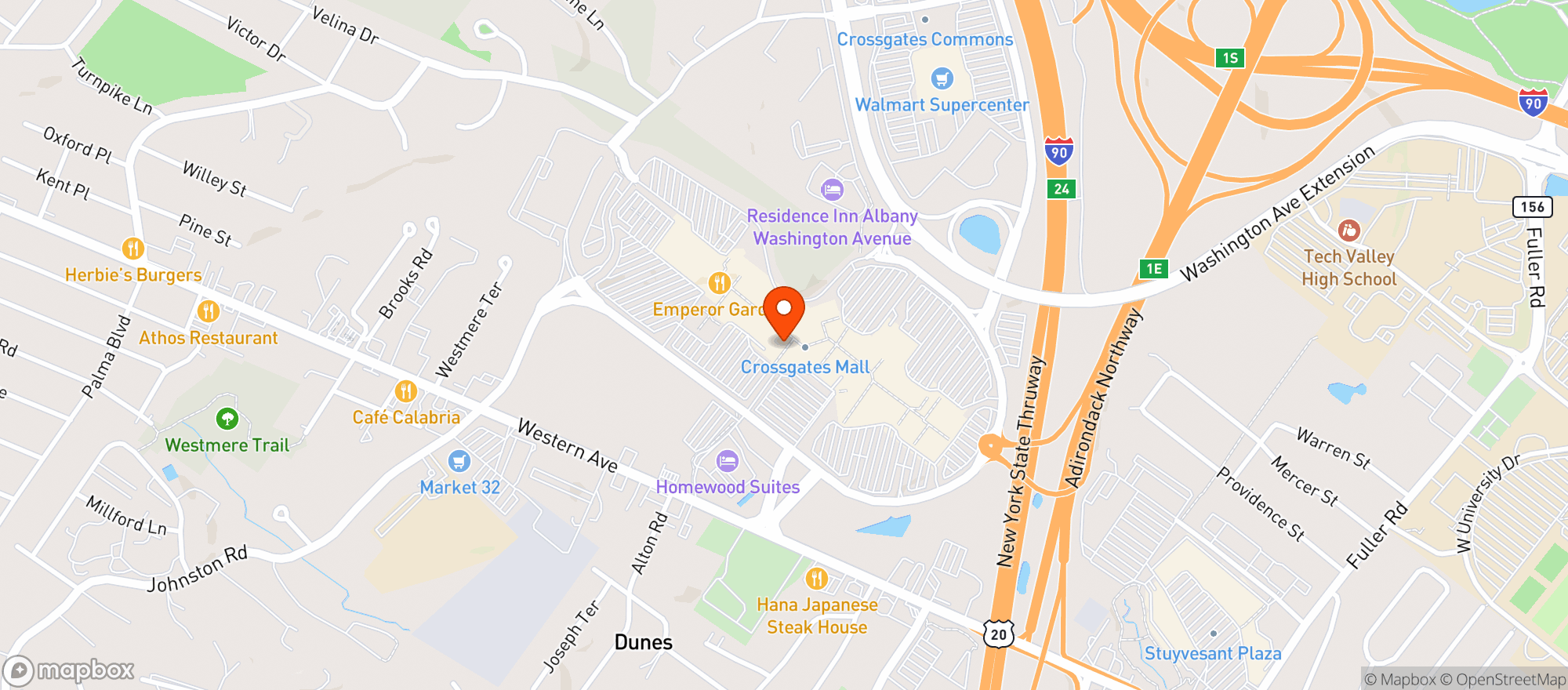 Map showing 110 Grill