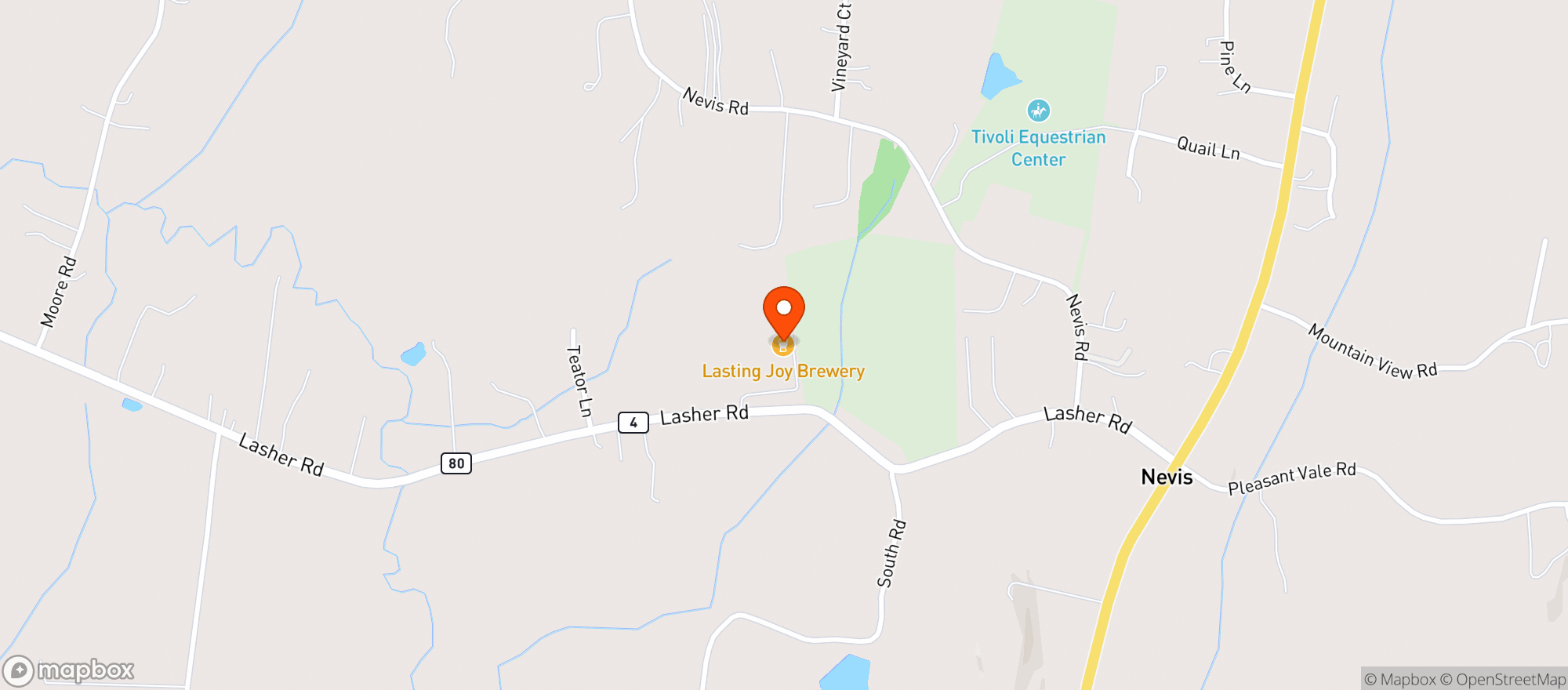 Map showing LASTING JOY BREWERY