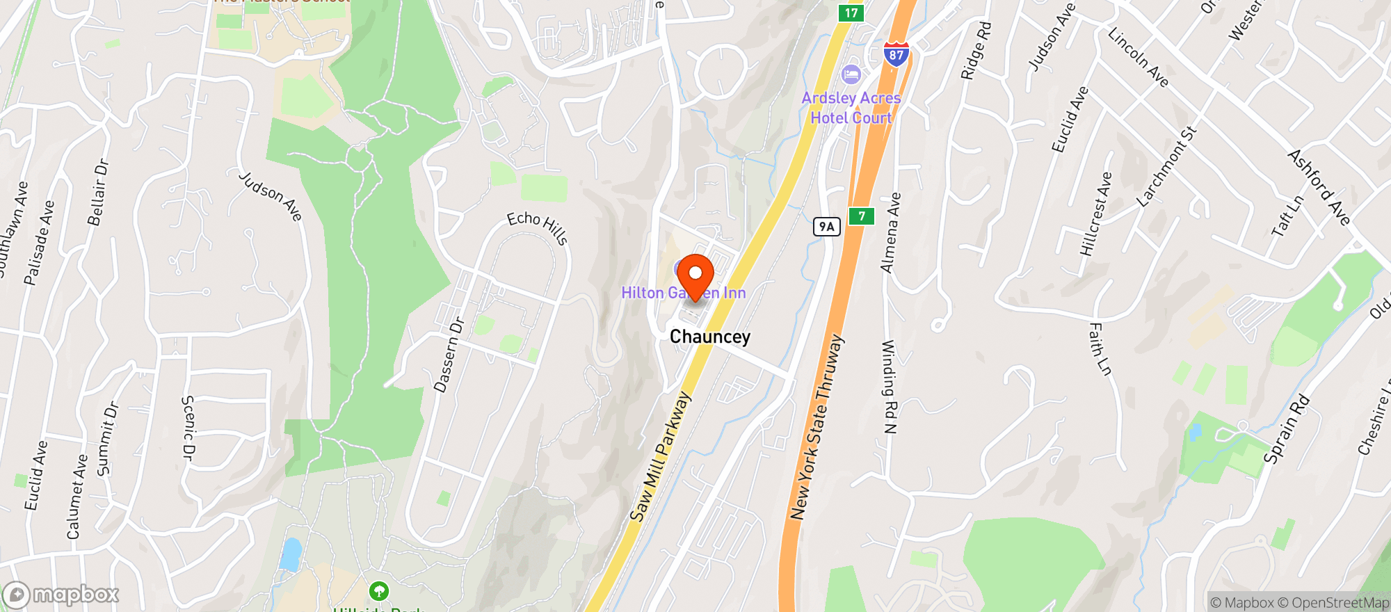 Map showing Gnc