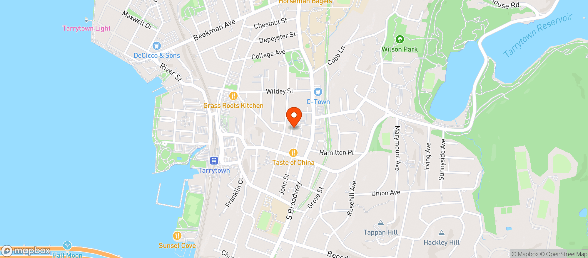 Map showing Jazz Forum Arts
