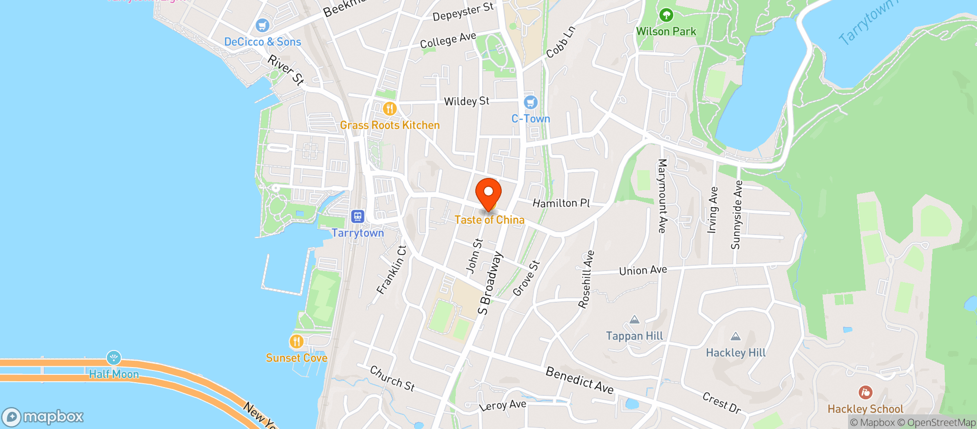 Map showing Taco Project