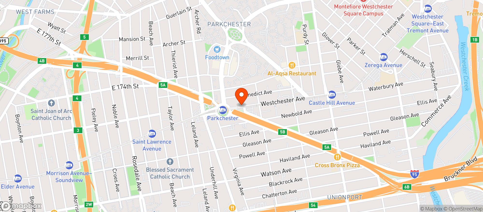 Map showing Gnc