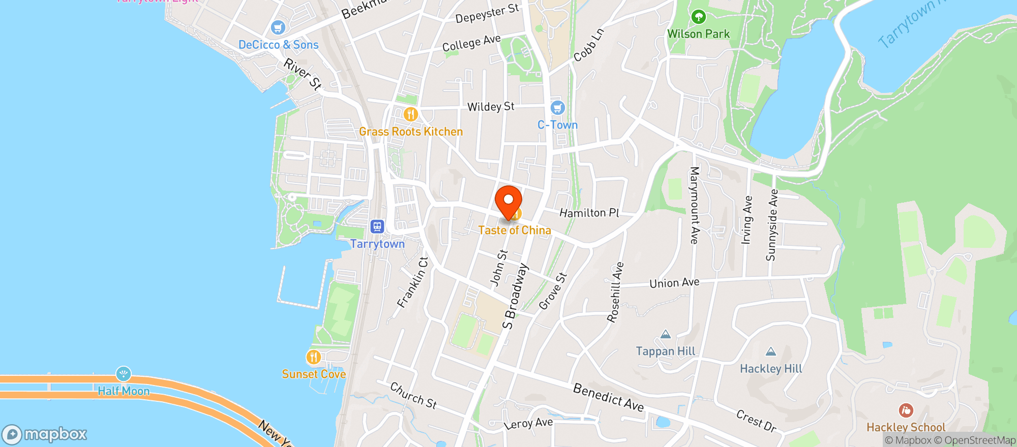 Map showing The Cube Inn
