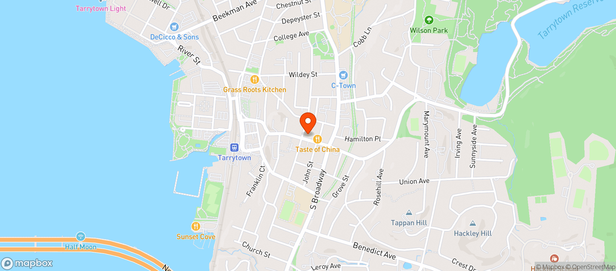 Map showing Set Back Inn
