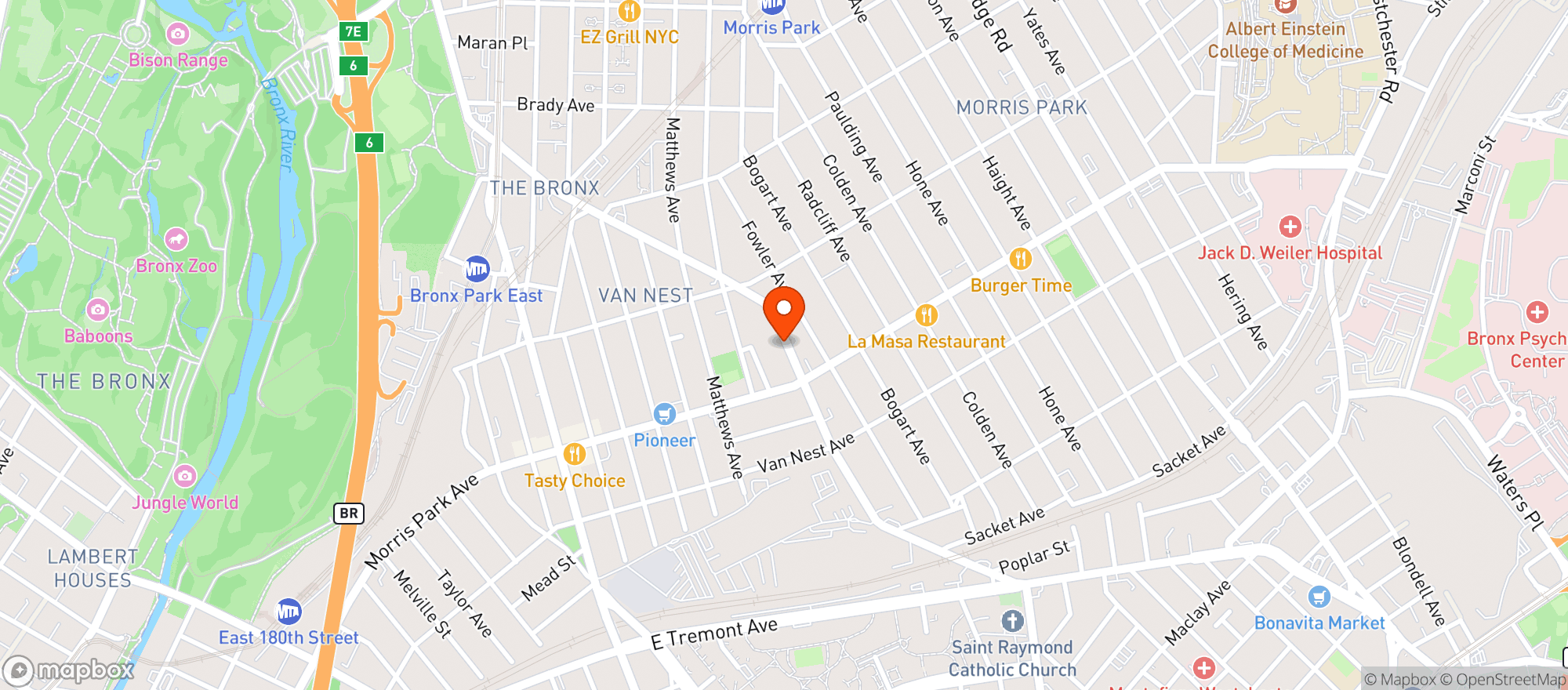 Map showing C Town Supermarket