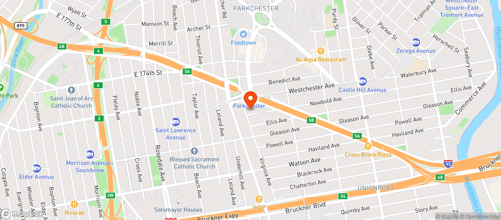 Map showing C Town Supermarket