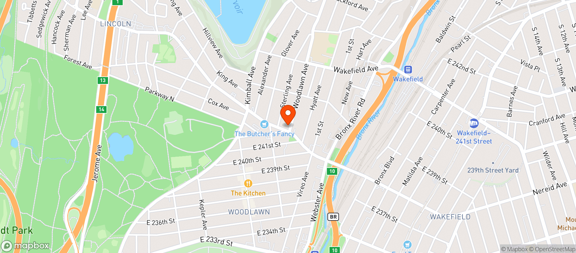 Map showing Mc Keons Pub
