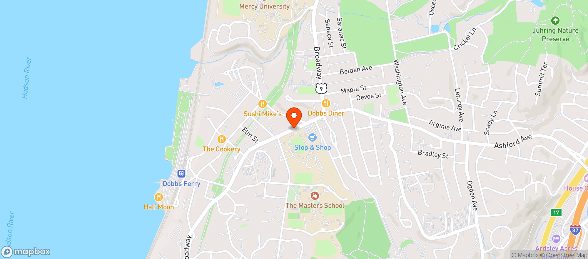 Map showing Stop & Shop