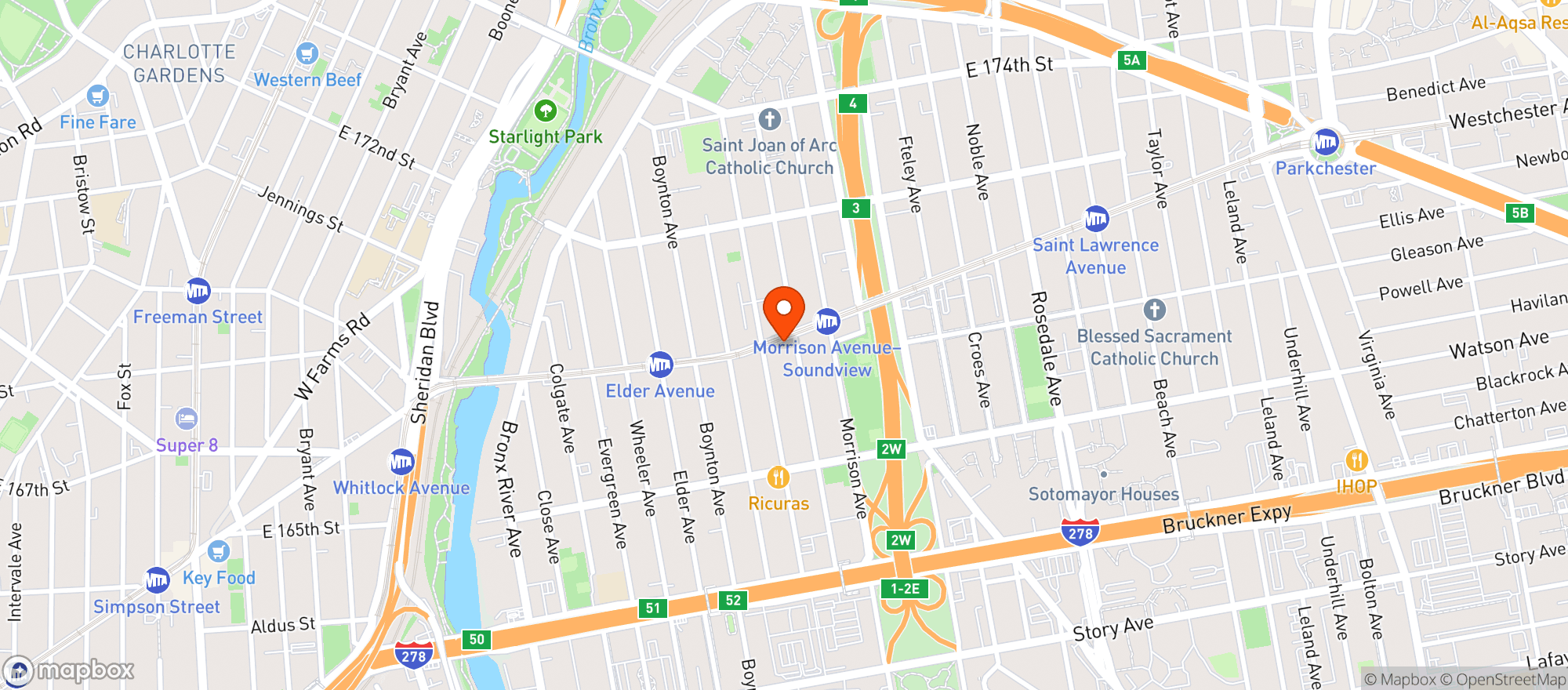 Map showing Star Billiards