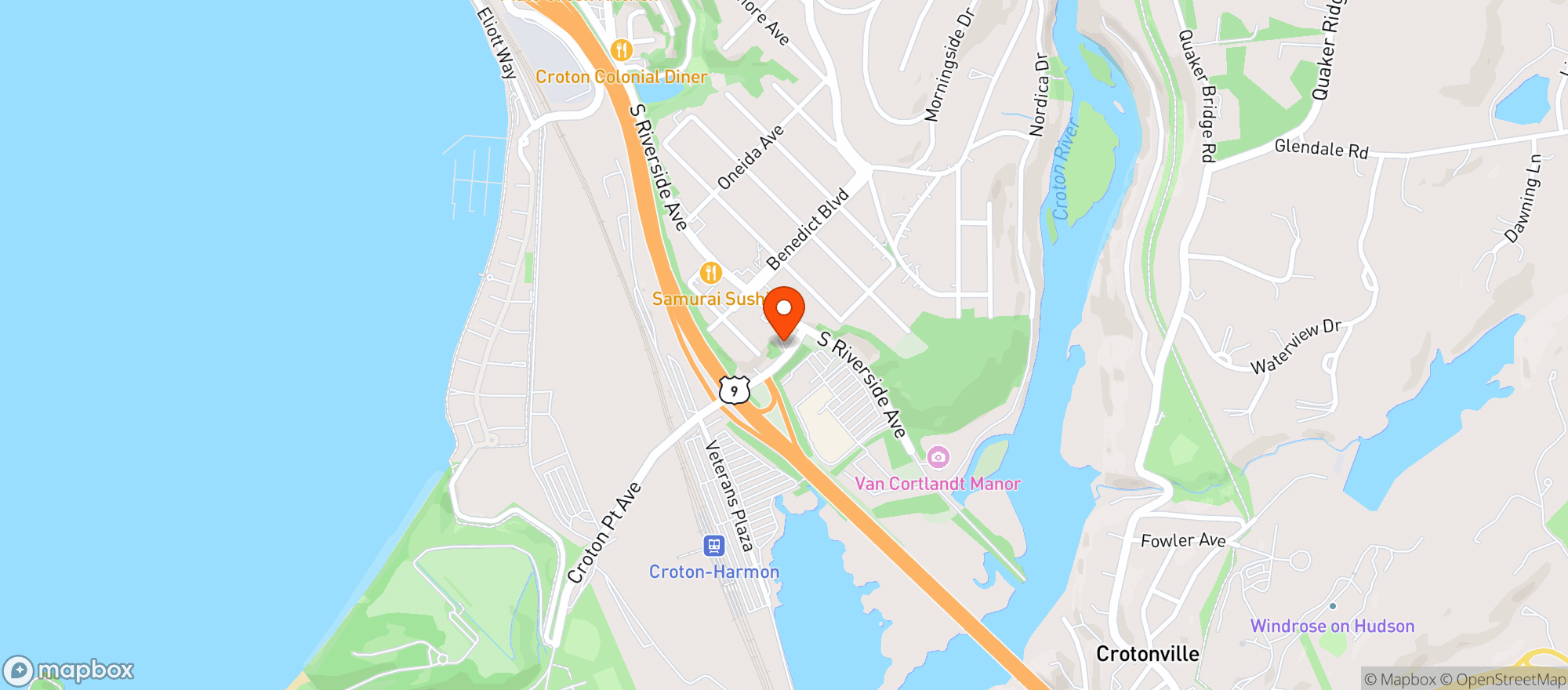 Map showing Bp Croton