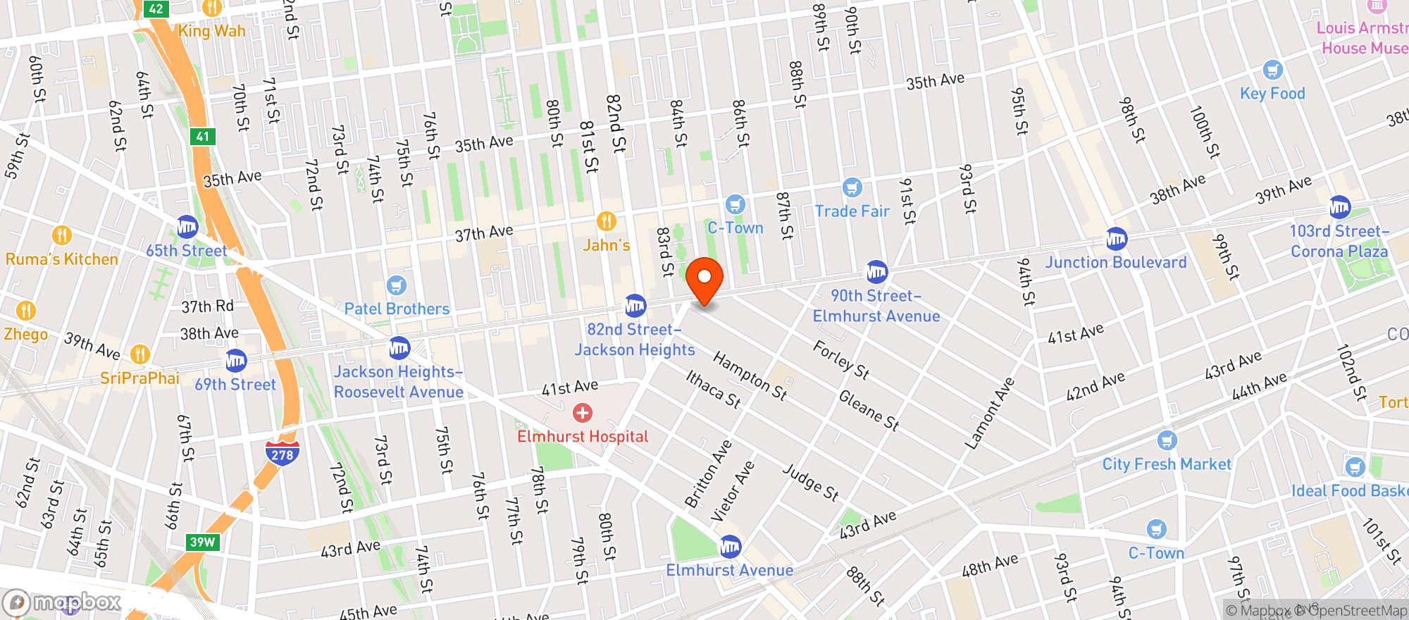 Map showing Terraza Coffee Bar Art