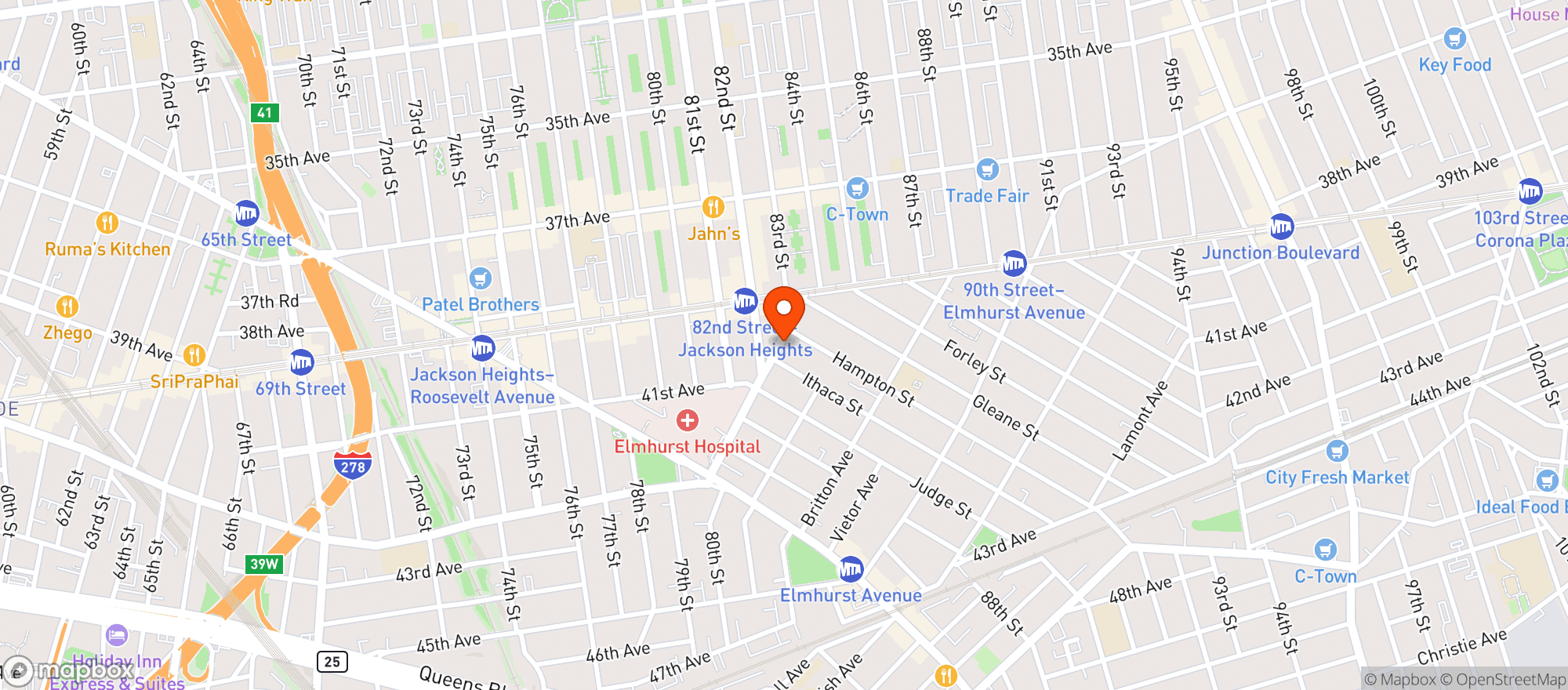 Map showing Super Fresh #2450