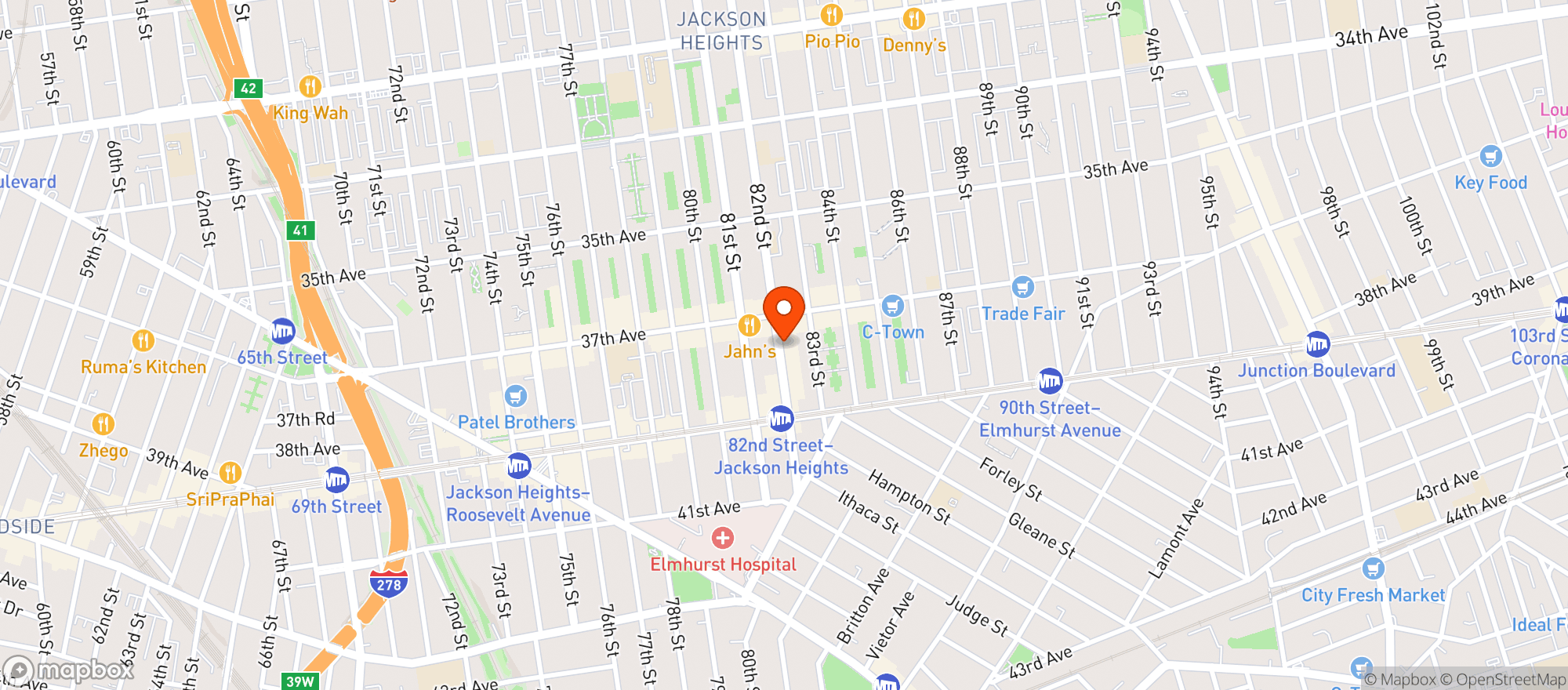 Map showing Gnc