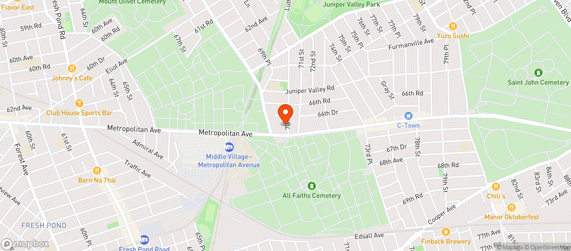 Map showing C-Town Farmer Market