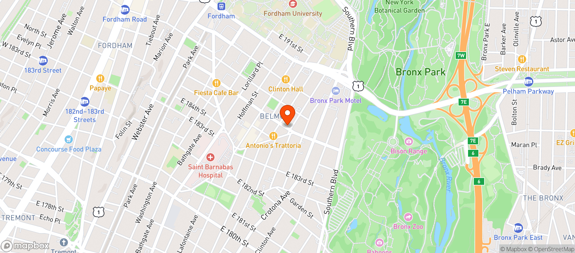 Map showing Taqueria Emilio Ii