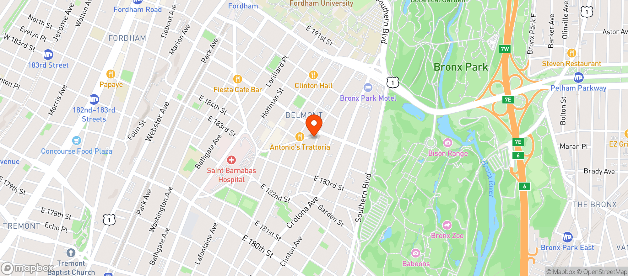 Map showing C Town Supermarket