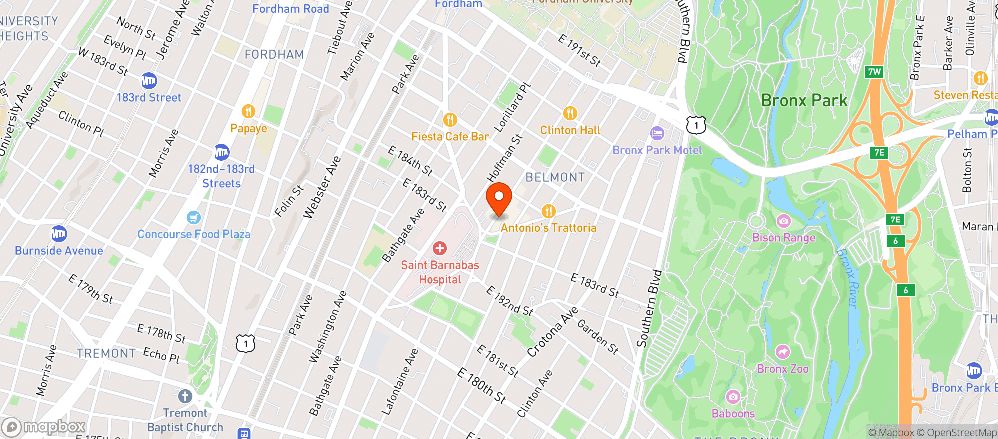 Map showing La Estellita Poblana