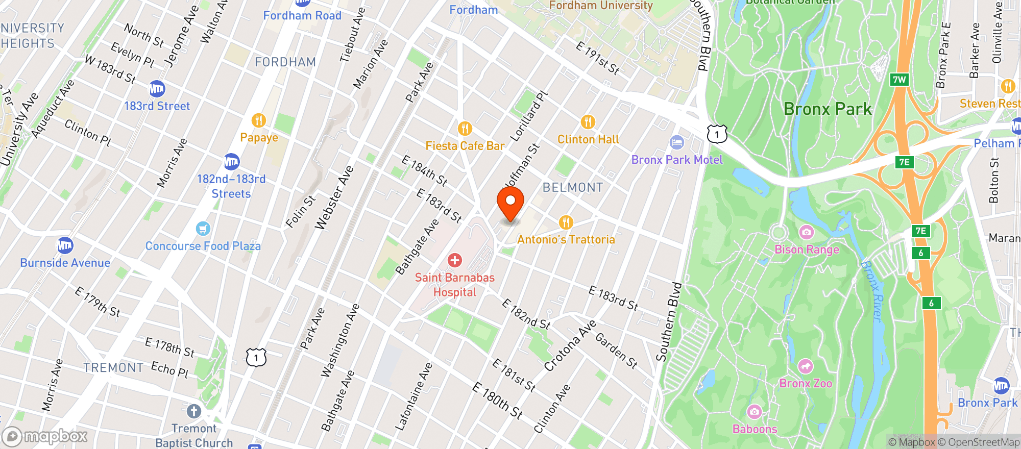 Map showing San Gennaro