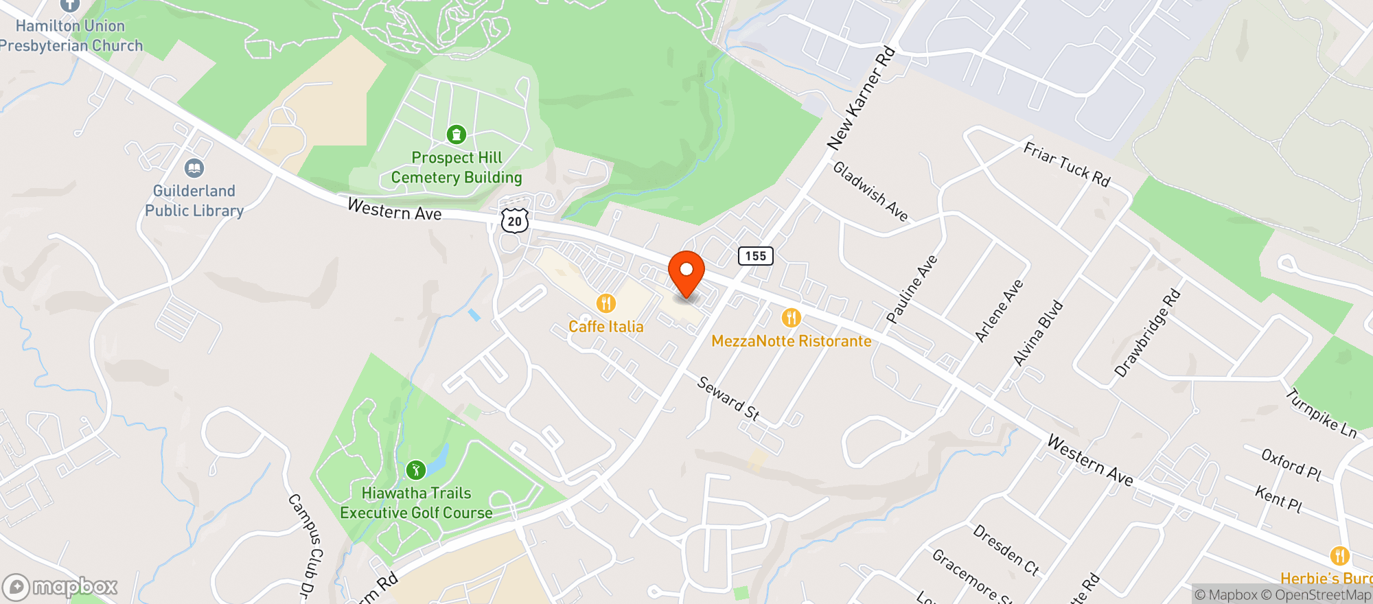 Map showing Sage Bistro