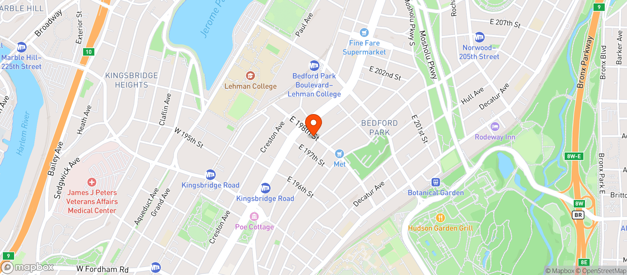 Map showing Deli & Food