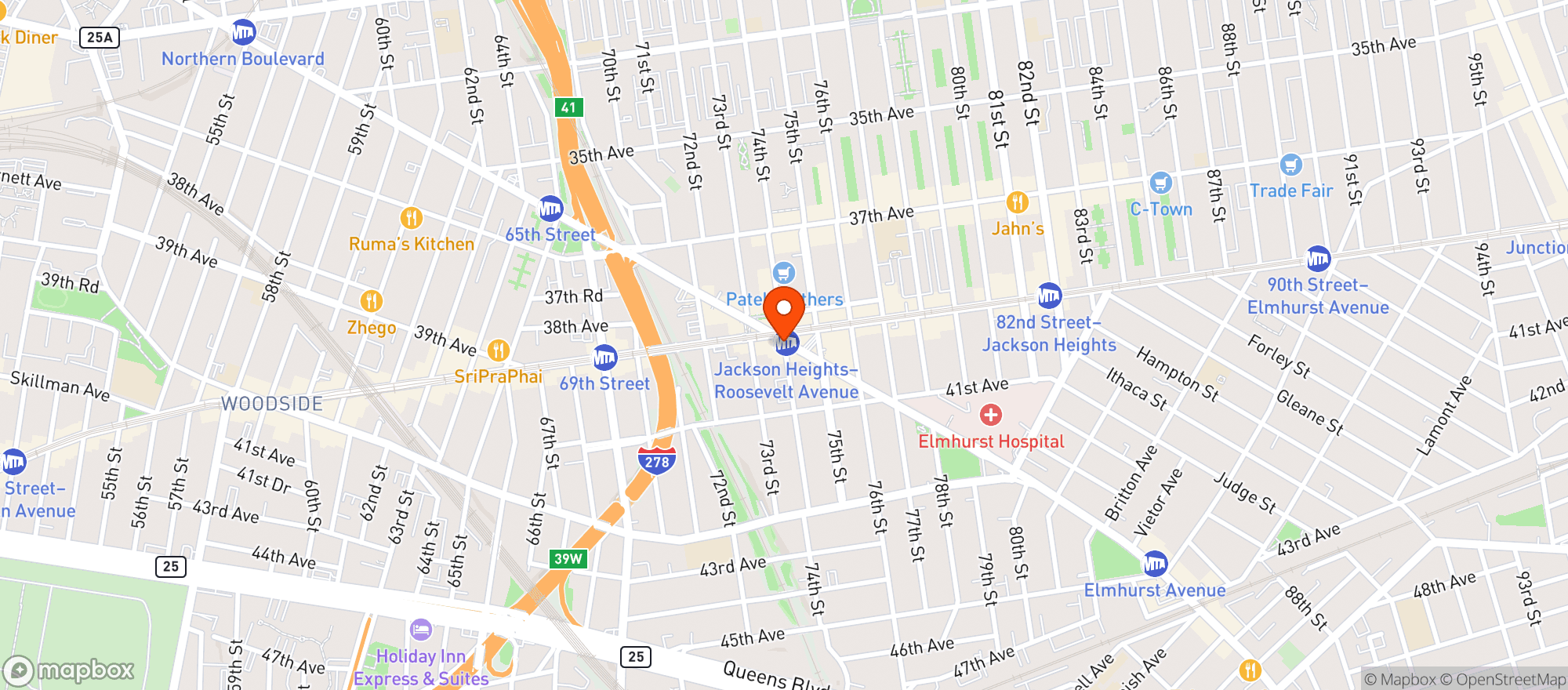 Map showing Pronto Grocery