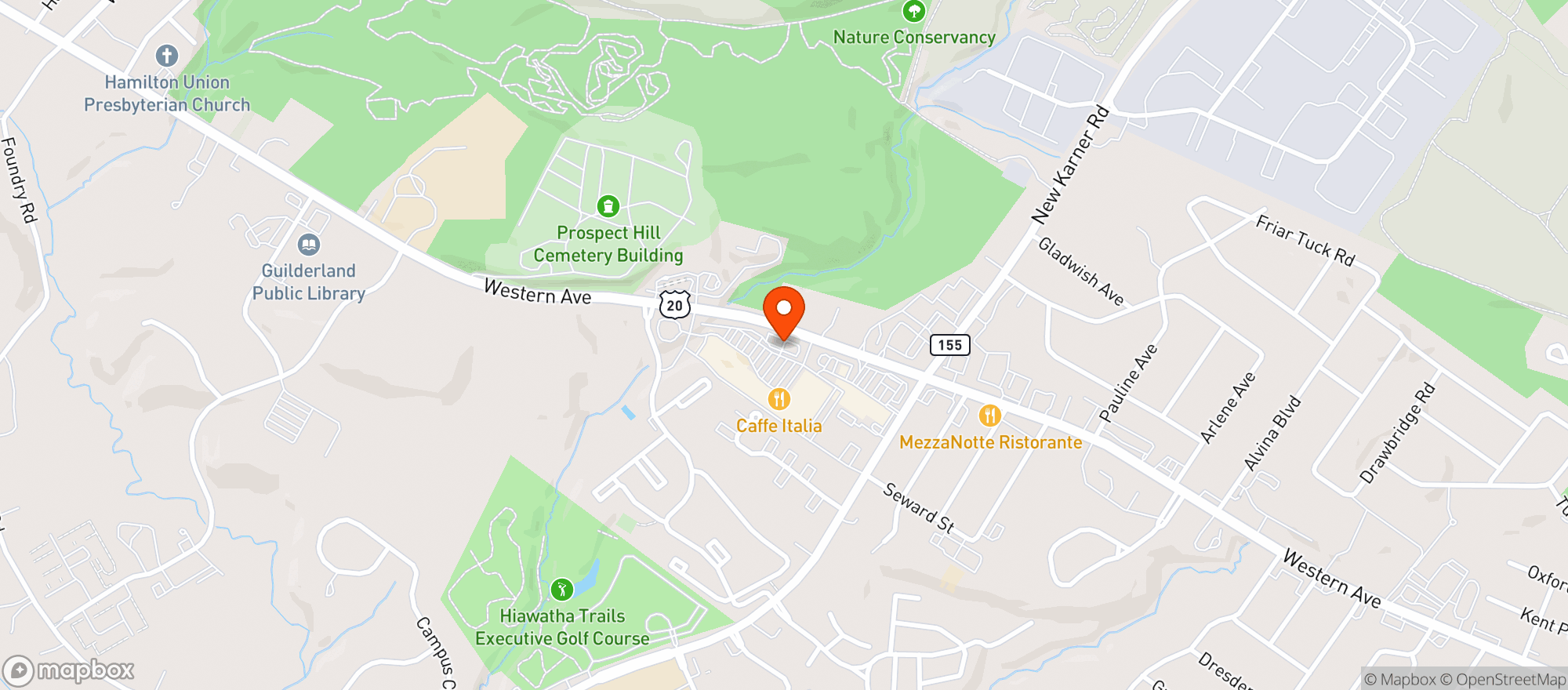 Map showing Juniors