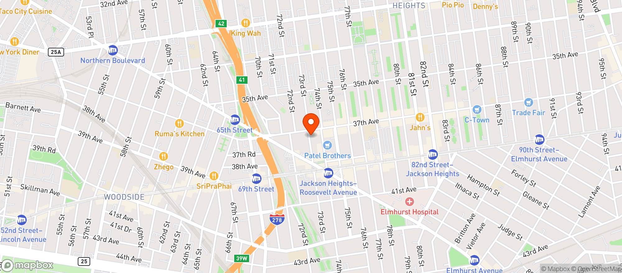 Map showing Ready Penny Inn