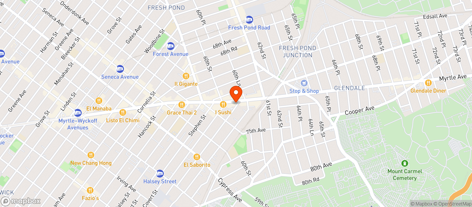 Map showing Fresh N Save Myrtle