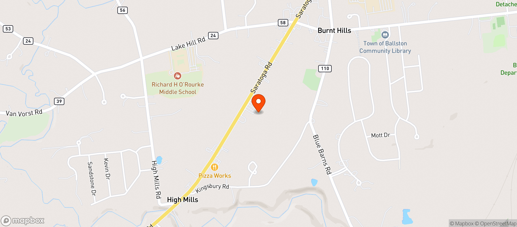 Map showing A To Z Wine & Spirit Center
