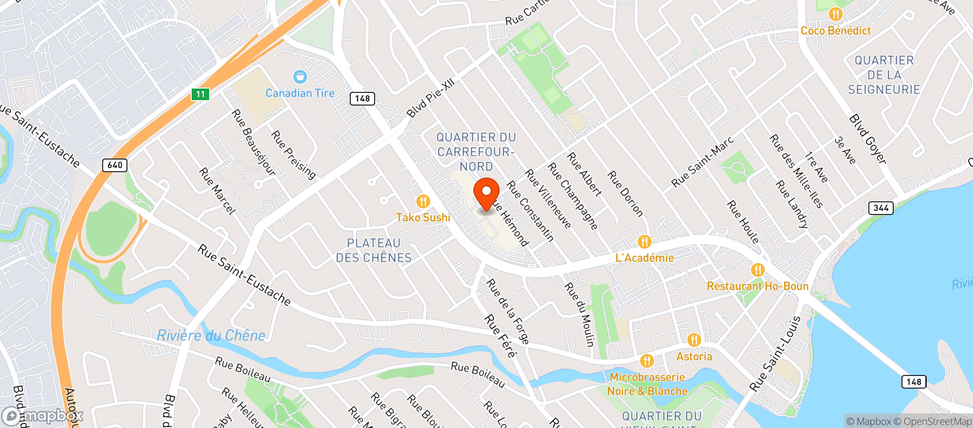Map showing Iga Marche Lamoureux 8043