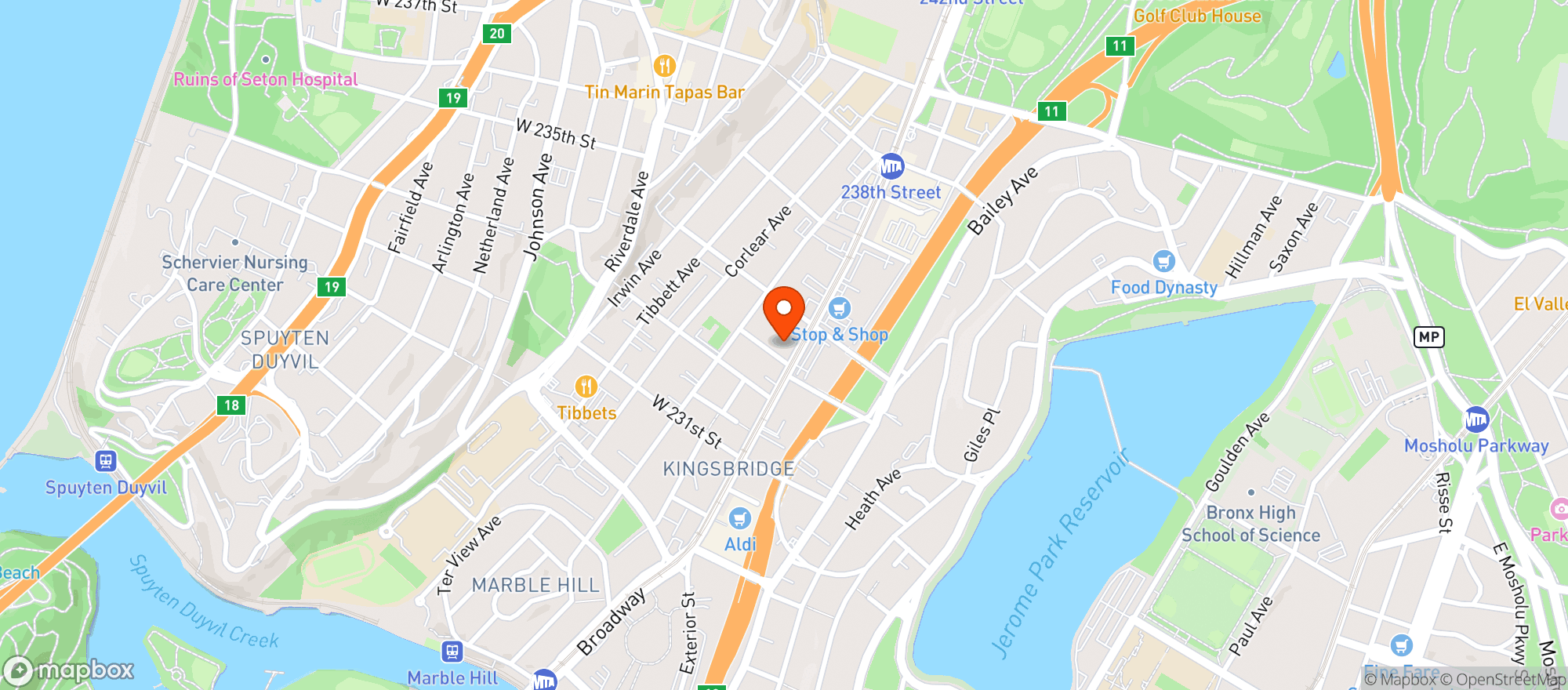 Map showing Garden Gourmet Market