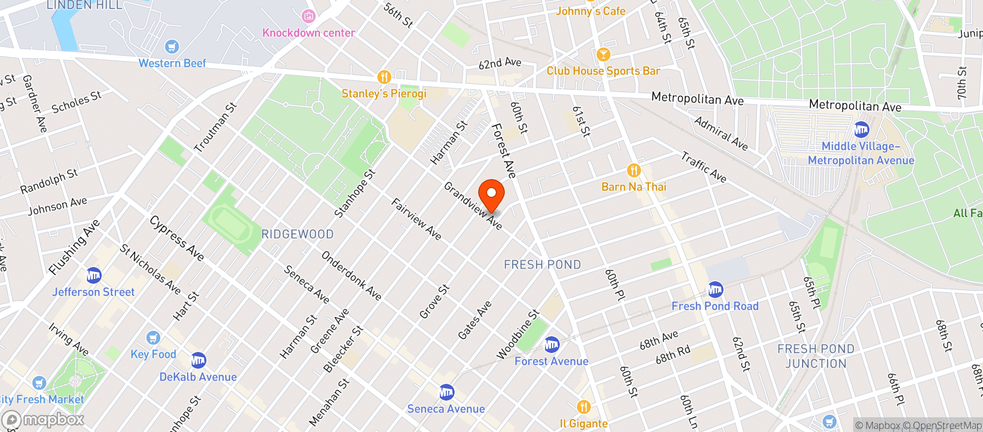 Map showing City Fresh Market